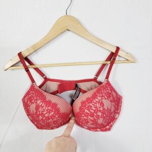 Victoria's Secret Lace Bra - Vibrant Red